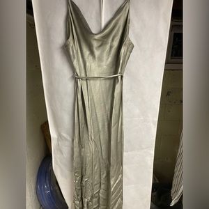 Shona Joy Bias Cowl MIDI size 12 SAGE dress